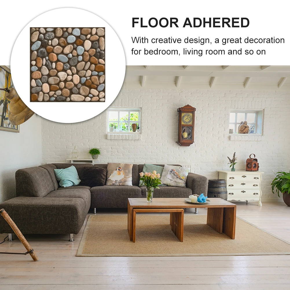 20pcs Retro Pebbles Floor PVC Wall Tile Easy Remove Home Decoration Bedroom Bathroom Kitchen Simulation Cobblestone Tile
20pcs Retro Pebbles Floor PVC Wall Tile Easy Remove Home Decoration Bedroom Bathroom Kitchen Simulation Cobblestone Tile