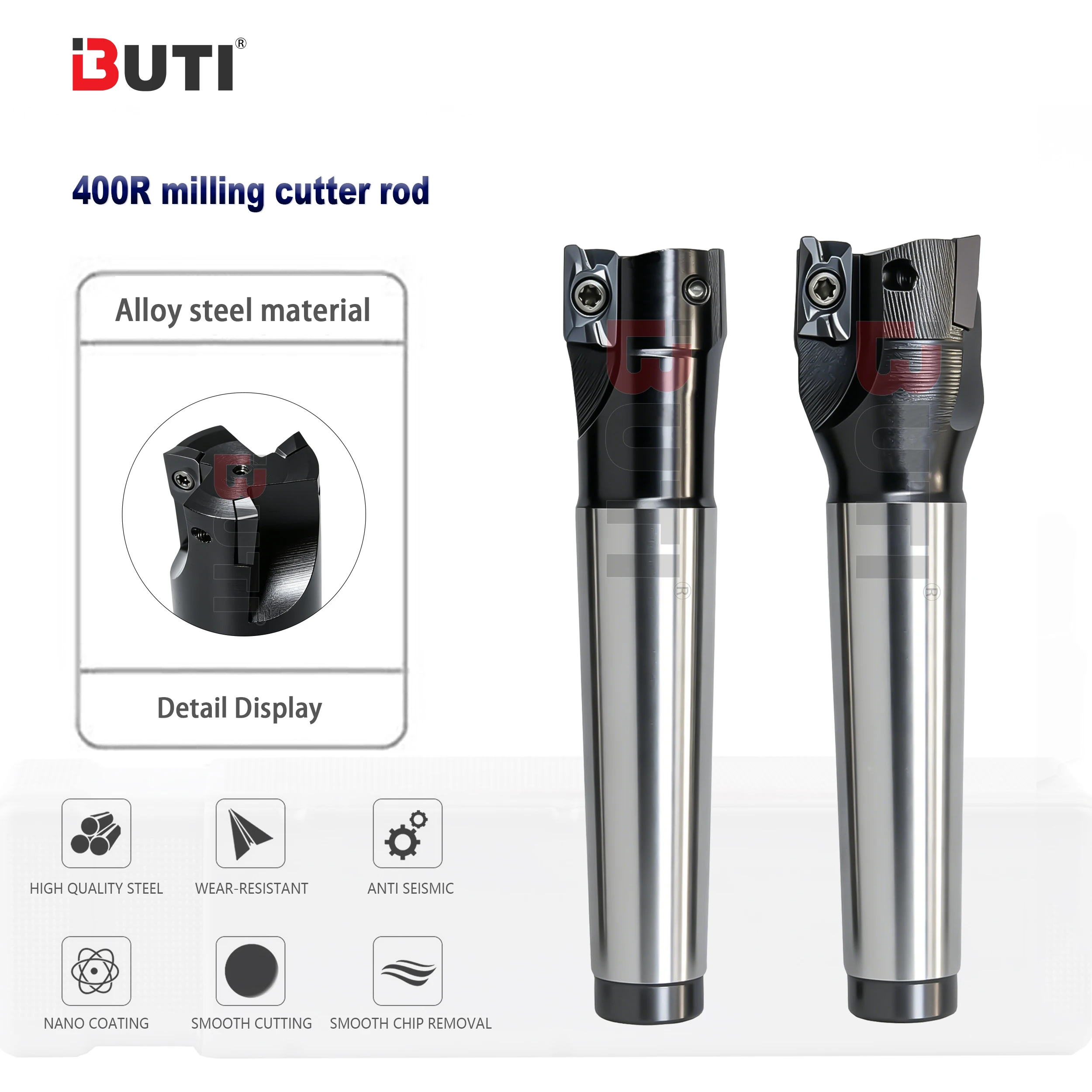 400R Series 400R 25/30/40/50-2T/3T/4T/6T-MTB3/MTB4 Mohs Taper Shank Milling Cutter Holder Rotated R0.8 Right Angle For APMT1604
400R Series 400R 25/30/40/50-2T/3T/4T/6T-MTB3/MTB4 Mohs Taper Shank Milling Cutter Holder Rotated R0.8 Right Angle For APMT1604