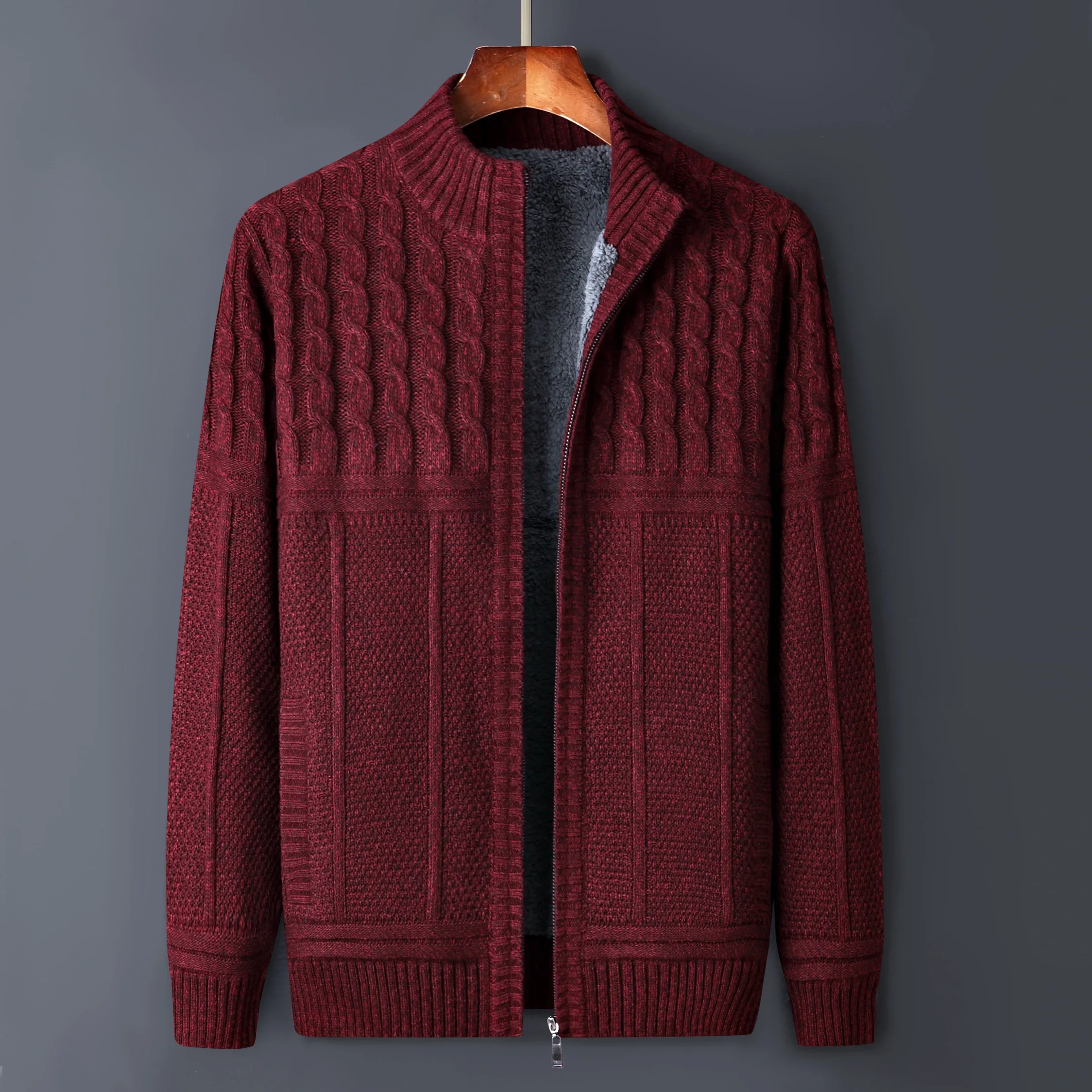 Fleece Jacket Jumpers Men Sweaters Pullover Oversize Homme Sweats Zippés Male Clothing Red Men Cardigan Winter Thick Warm 2021
Fleece Jacket Jumpers Men Sweaters Pullover Oversize Homme Sweats Zippés Male Clothing Red Men Cardigan Winter Thick Warm 2021