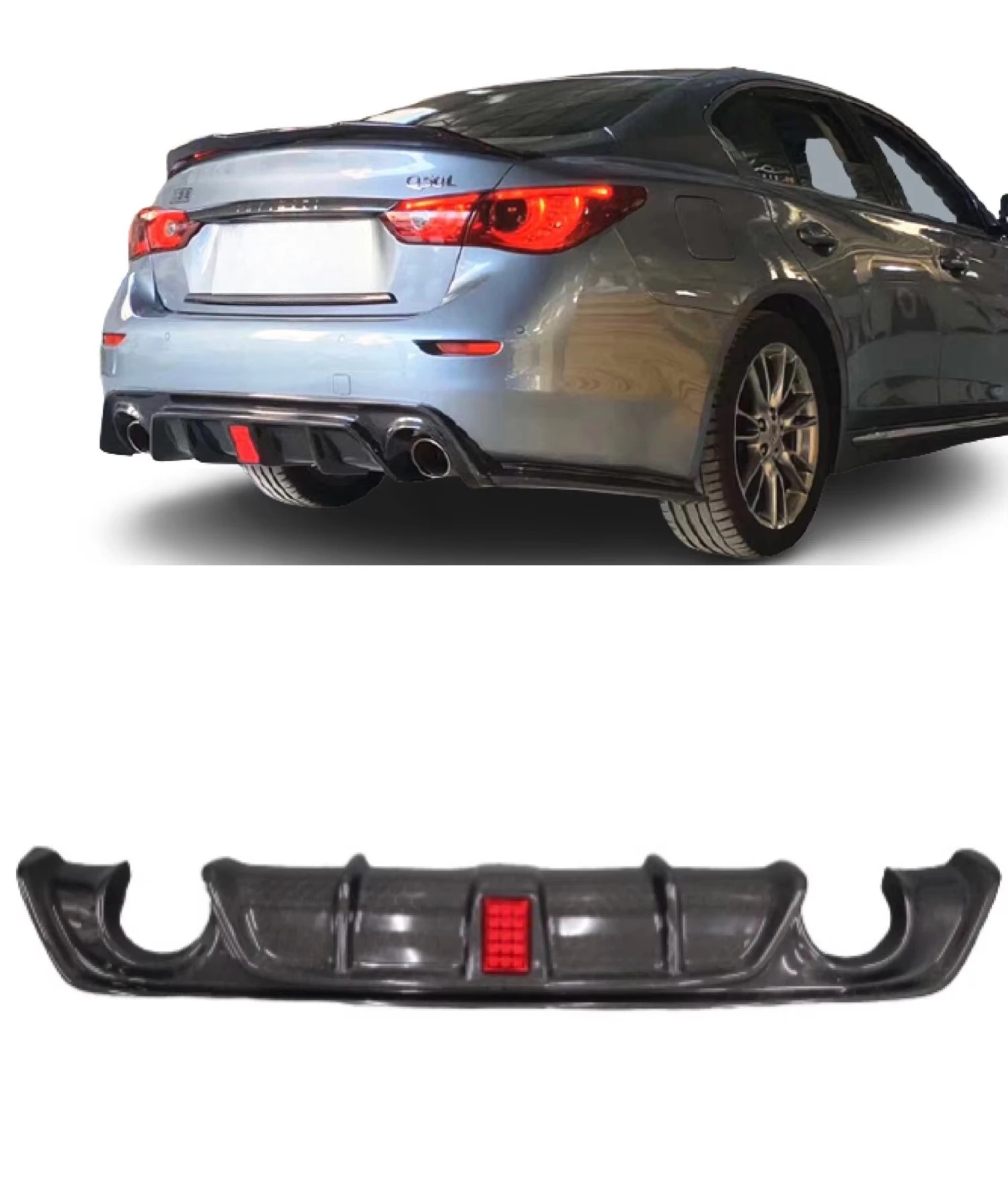 Hot Sale HoneyComb Style Rear Diffuser for Q60 Rear Bumper Splitter Lip Perfect Fitment
Hot Sale HoneyComb Style Rear Diffuser for Q60 Rear Bumper Splitter Lip Perfect Fitment