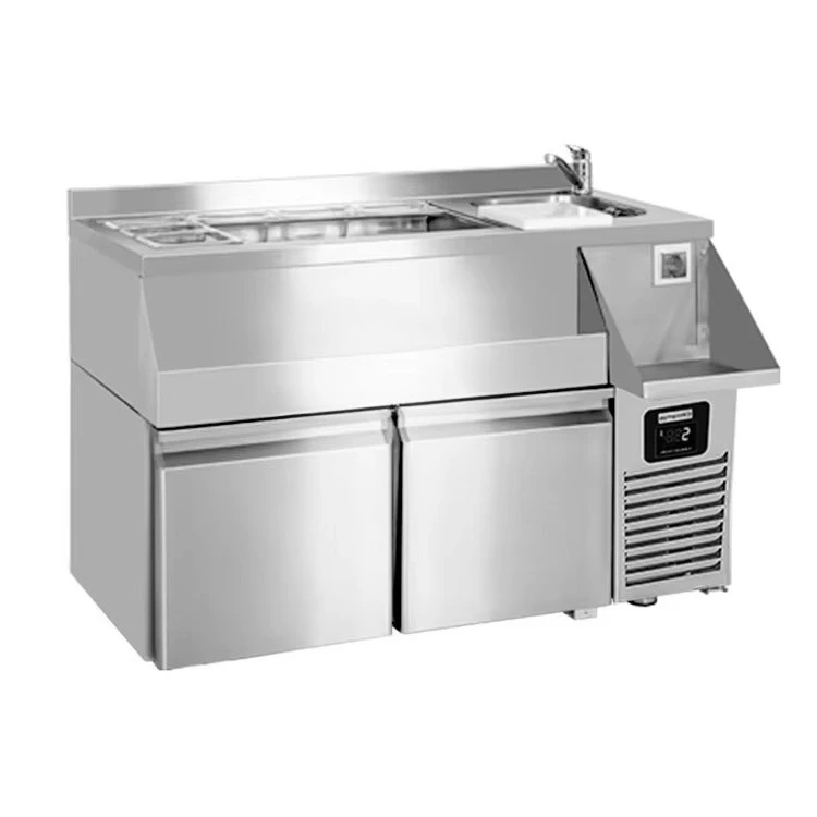 Kitchen Cocktail Station Bar Fridge/ Commercial Stainless Steel bar Counter Fridge for Sale
Kitchen Cocktail Station Bar Fridge/ Commercial Stainless Steel bar Counter Fridge for Sale