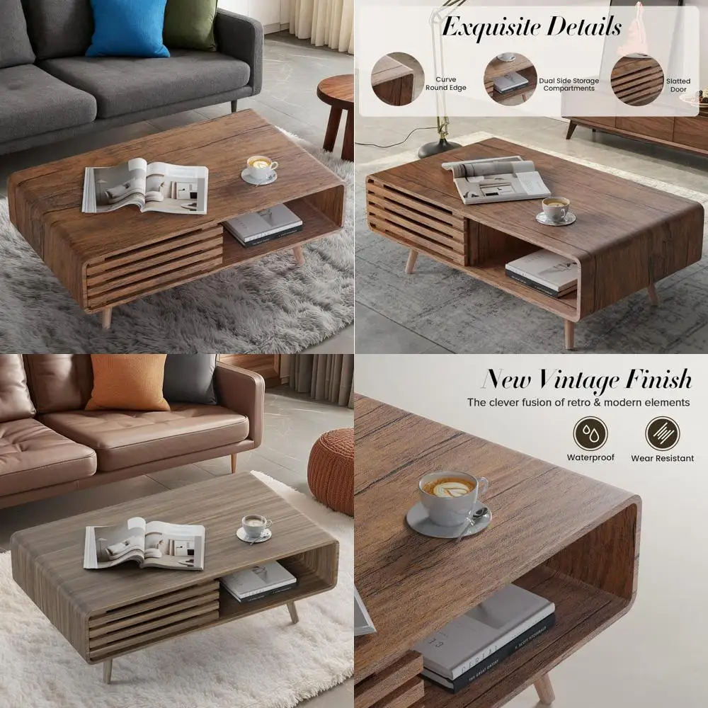 Easyego Coffee Table with Storage, Farmhouse Wood Tables for Living Room, Easy Assembly, Suitable for Various Home Styles (Rusti
Easyego Coffee Table with Storage, Farmhouse Wood Tables for Living Room, Easy Assembly, Suitable for Various Home Styles (Rusti