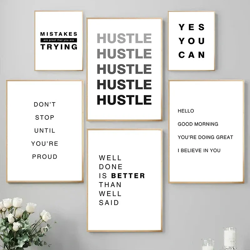 Simple Inspiring Quotes Canvas Art Poster Prints Modern Wall Decorative Painting for Living Room Fashion Home Decor Picture
Simple Inspiring Quotes Canvas Art Poster Prints Modern Wall Decorative Painting for Living Room Fashion Home Decor Picture