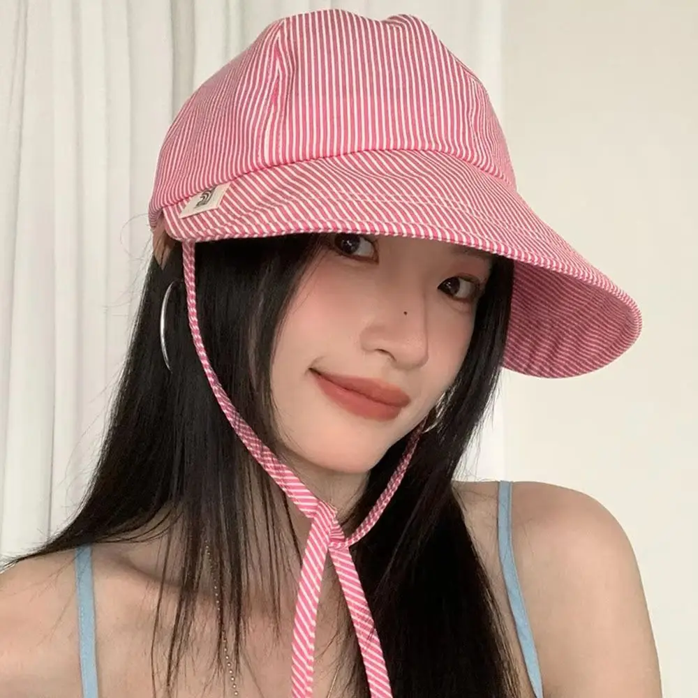Fashion Japanese style Striped Hat Y2k Lightweight Sun Protection Hats Quick-drying Sweet Fisherman's Caps Summer
Fashion Japanese style Striped Hat Y2k Lightweight Sun Protection Hats Quick-drying Sweet Fisherman's Caps Summer