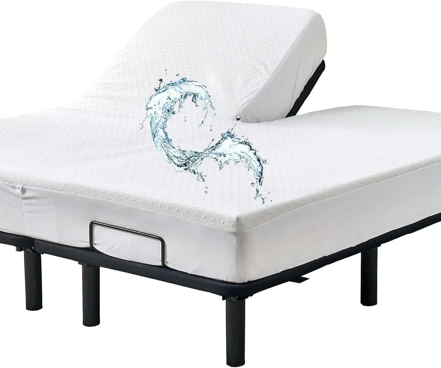 Bamboo Viscose Cooling Split Top Mattress Protector for Adjustable Bed, Waterproof Fitted Sheet Style, 32-34" Split from Head
Bamboo Viscose Cooling Split Top Mattress Protector for Adjustable Bed, Waterproof Fitted Sheet Style, 32-34" Split from Head