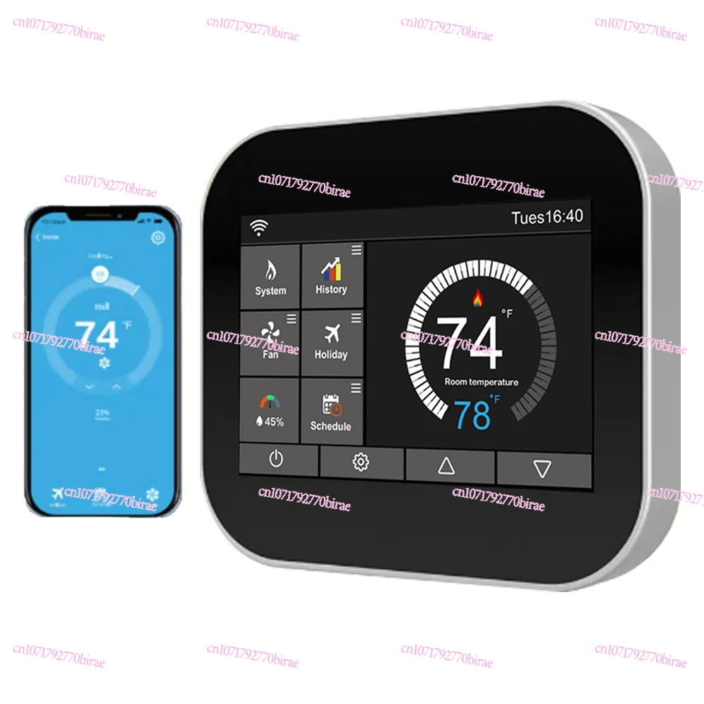 WiFi Smart Thermostat FCU 2/4 Tube HVAC, AC + Electric Heating in Family Hotel Office Building
WiFi Smart Thermostat FCU 2/4 Tube HVAC, AC + Electric Heating in Family Hotel Office Building