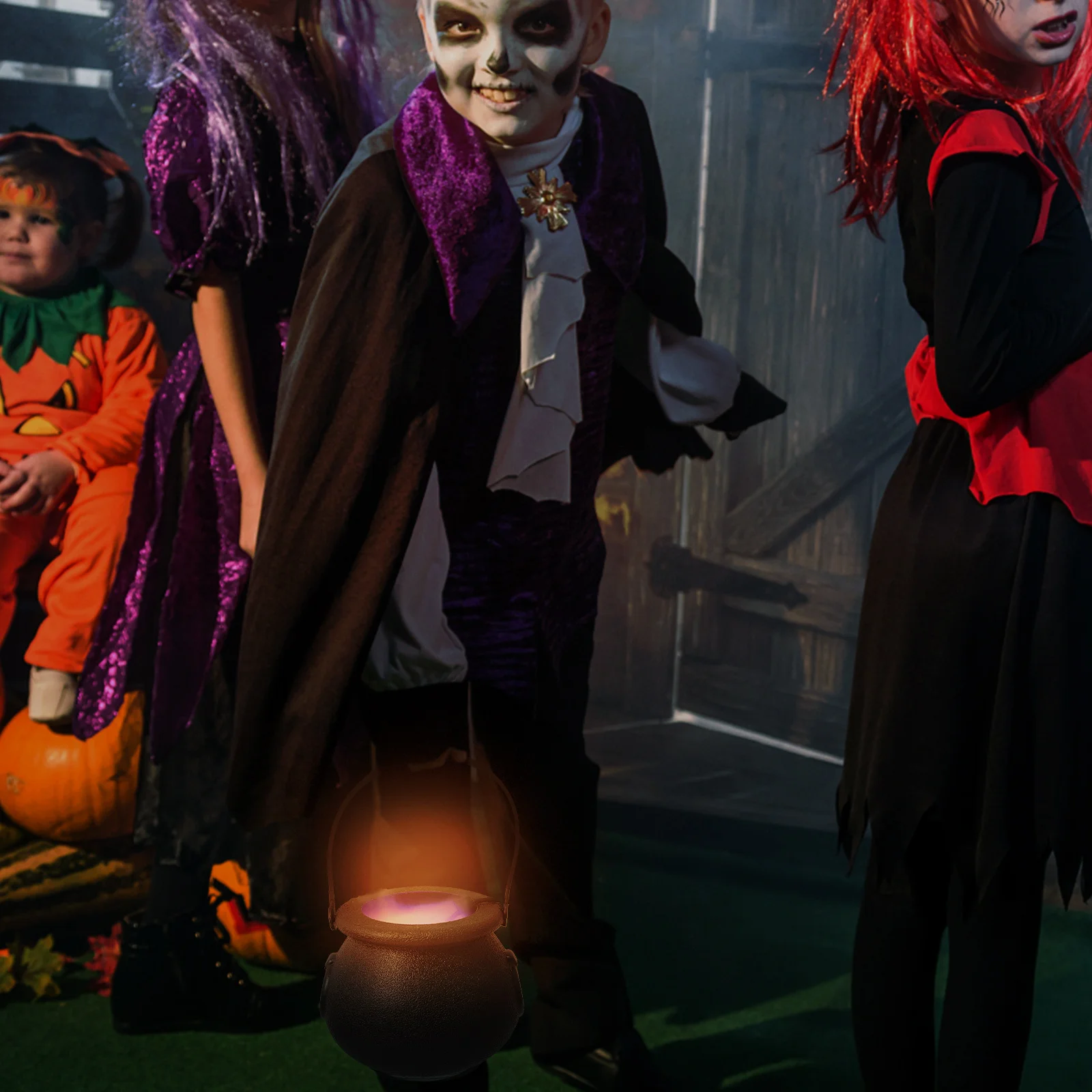 1Set LED Mist Maker Jar Halloween Light Decor with Built-in Sensor Fogger for Haunted House Party Decoration
1Set LED Mist Maker Jar Halloween Light Decor with Built-in Sensor Fogger for Haunted House Party Decoration