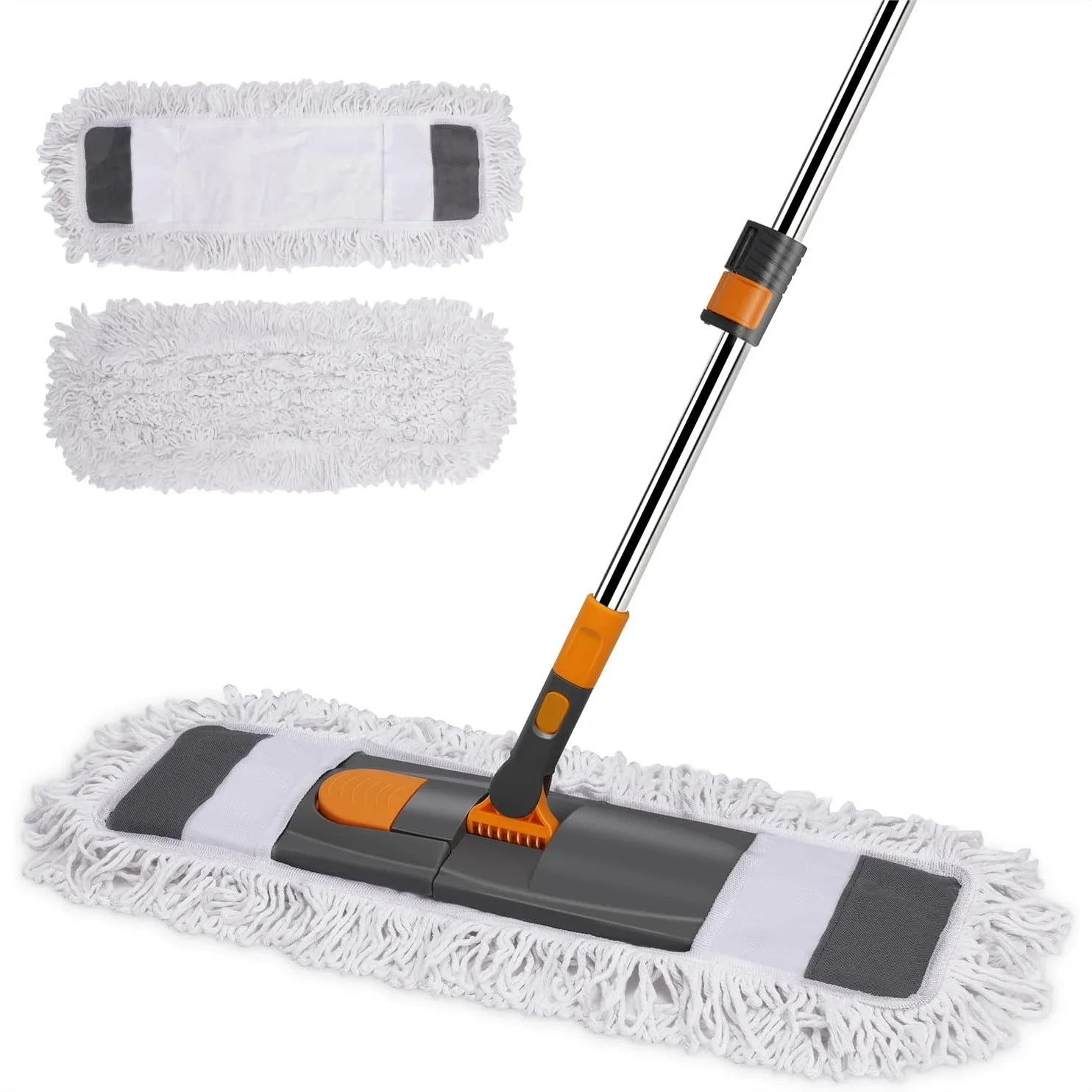 Microfiber Floor Mop for Hardwood, Tile, Laminate, Marble - 26.4" Wet Dry Mop with 2 Washable Pads, Adjustable Long Handle 360°
Microfiber Floor Mop for Hardwood, Tile, Laminate, Marble - 26.4" Wet Dry Mop with 2 Washable Pads, Adjustable Long Handle 360°