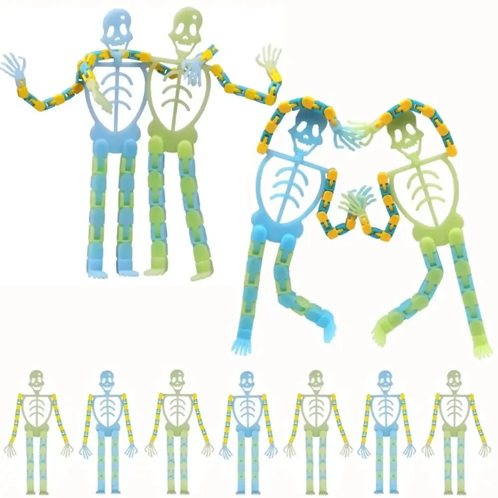Glow in The Dark Luminous Skeleton Man Toys Decompression Toys Plastic Skull Nightlight Trick Track Chain Mobile Phone Holder
Glow in The Dark Luminous Skeleton Man Toys Decompression Toys Plastic Skull Nightlight Trick Track Chain Mobile Phone Holder
