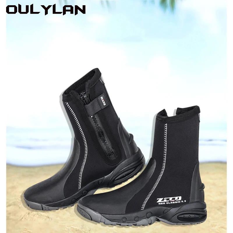Oulylan New 5mm Dive Boots Wetsuit Side Zipper Men Women Neoprene Snorkeling Scuba Diving Shoes Boots Water Sports Accessories 
Oulylan New 5mm Dive Boots Wetsuit Side Zipper Men Women Neoprene Snorkeling Scuba Diving Shoes Boots Water Sports Accessories