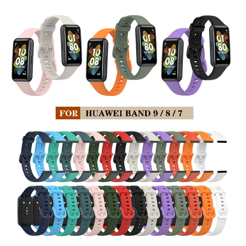 Strap For Huawei band 9 8 7 Silicone Watch Band Soft Waterproof Sport Fashion Replacement Bracelet Wristband
Strap For Huawei band 9 8 7 Silicone Watch Band Soft Waterproof Sport Fashion Replacement Bracelet Wristband