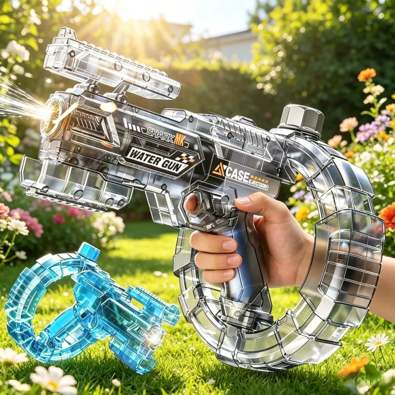 Children Electric Water Guns Toy LED Strobe Lights Deformation Automatic Squirt Water Blaster Summer Outdoor Party Toys for Kids
Children Electric Water Guns Toy LED Strobe Lights Deformation Automatic Squirt Water Blaster Summer Outdoor Party Toys for Kids