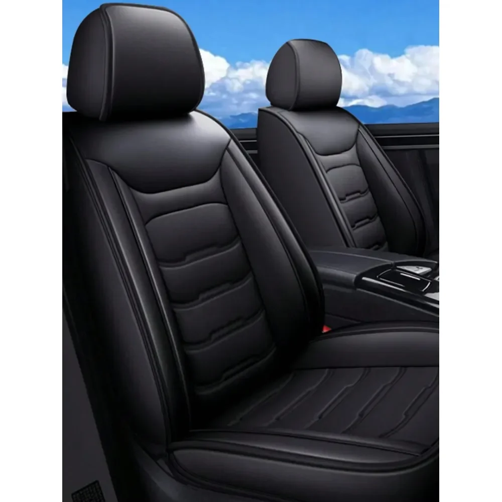 Black Faux Leather Stitched 5Seater Full Coverage Car Seat Covers Universal Fit Auto Seat Protectors
Black Faux Leather Stitched 5Seater Full Coverage Car Seat Covers Universal Fit Auto Seat Protectors