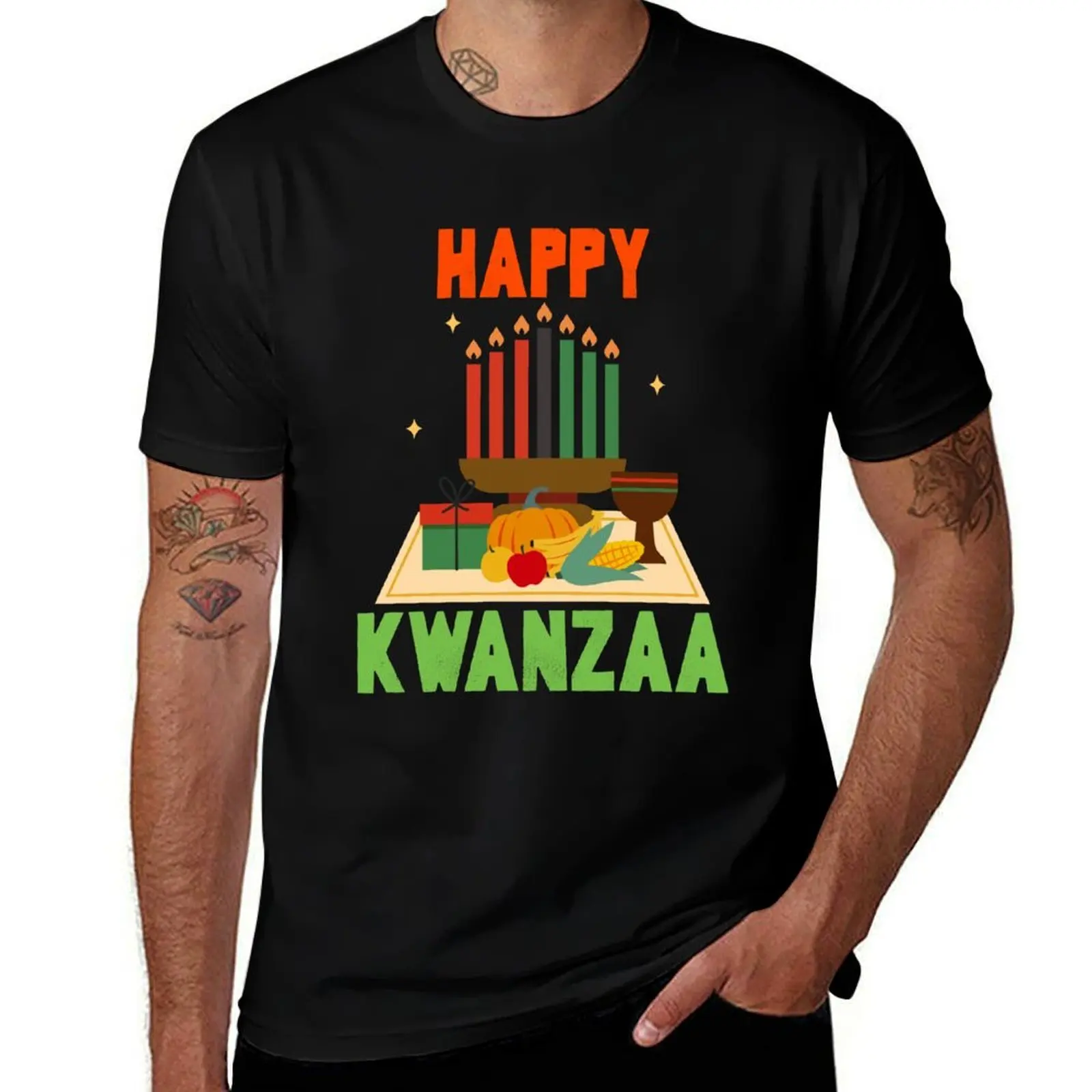 Happy Kwanzaa T-Shirt t shirts for man pack cotton cotton t shirt pack man t shirts graphic T-shirt
Happy Kwanzaa T-Shirt t shirts for man pack cotton cotton t shirt pack man t shirts graphic T-shirt