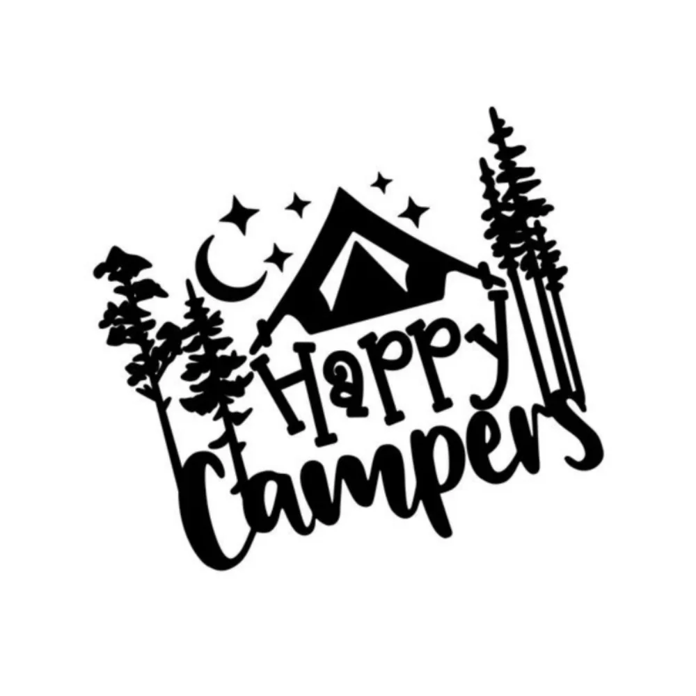 Car Stickers Happy Campers Creative Decor Decal For Van Camper Caravan Cargo Caravan RV SUV Wraps Cover Accessories
Car Stickers Happy Campers Creative Decor Decal For Van Camper Caravan Cargo Caravan RV SUV Wraps Cover Accessories