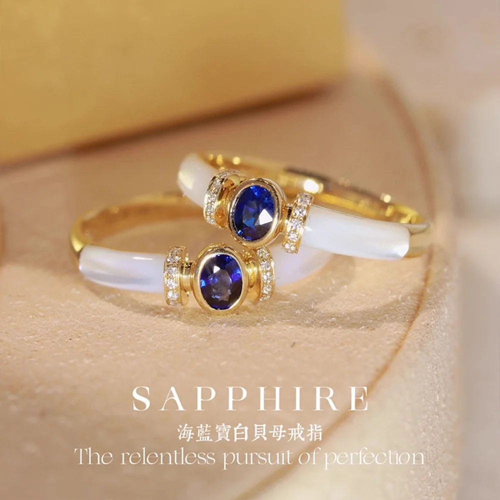 2025 New 925 Sterling Silver White Shell Inlay Ring Oval Shaped Sapphire Deep Blue Charm Luxury Fine Jewelry For Women Bijoux
2025 New 925 Sterling Silver White Shell Inlay Ring Oval Shaped Sapphire Deep Blue Charm Luxury Fine Jewelry For Women Bijoux