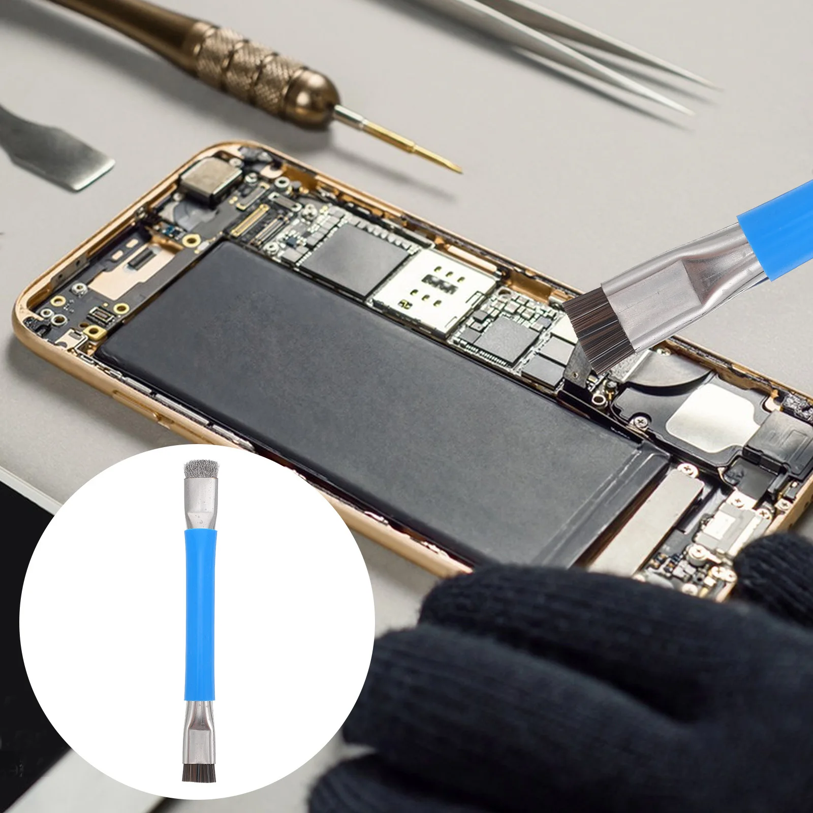 2pcs Anti-Static Cleaning Brush For Phones Dual-Headed Brush With Steel Wire Soft Bristles Precision Tool For Charging Ports
2pcs Anti-Static Cleaning Brush For Phones Dual-Headed Brush With Steel Wire Soft Bristles Precision Tool For Charging Ports
