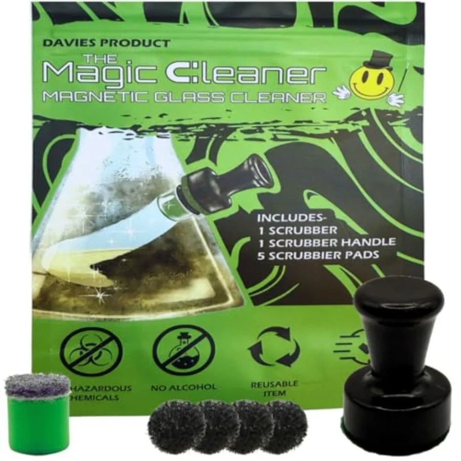 The Magic Cleaner Magnetic Glass Cleaner Kit Mini, 12mm Size For Water Pipes, Vases, Windows, Aquariums, Small, and all Shapes
The Magic Cleaner Magnetic Glass Cleaner Kit Mini, 12mm Size For Water Pipes, Vases, Windows, Aquariums, Small, and all Shapes