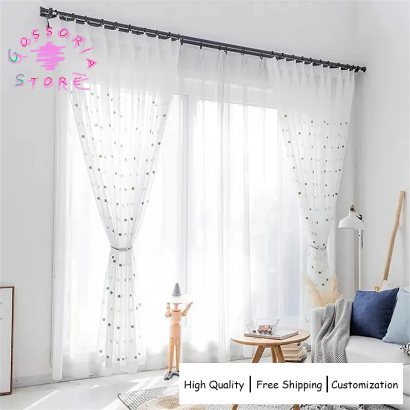 Sample Custom Cute Colorful Embroidered Tulle Curtains for Living Room Bedroom Childrens Room Geometric Sheer Kitchen Drapes
Sample Custom Cute Colorful Embroidered Tulle Curtains for Living Room Bedroom Childrens Room Geometric Sheer Kitchen Drapes