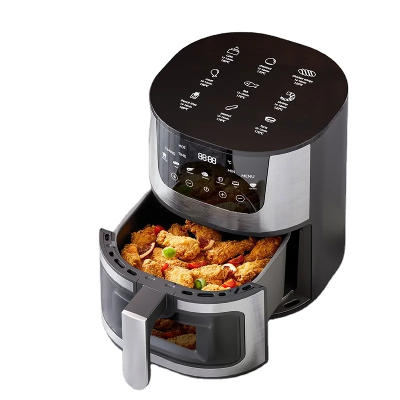 7L Stainless Steel Intelligent Visible Air Fryer For Household Oven Touch Electric Fryer Air Fryer Without Oil Freidora De Aire
7L Stainless Steel Intelligent Visible Air Fryer For Household Oven Touch Electric Fryer Air Fryer Without Oil Freidora De Aire
