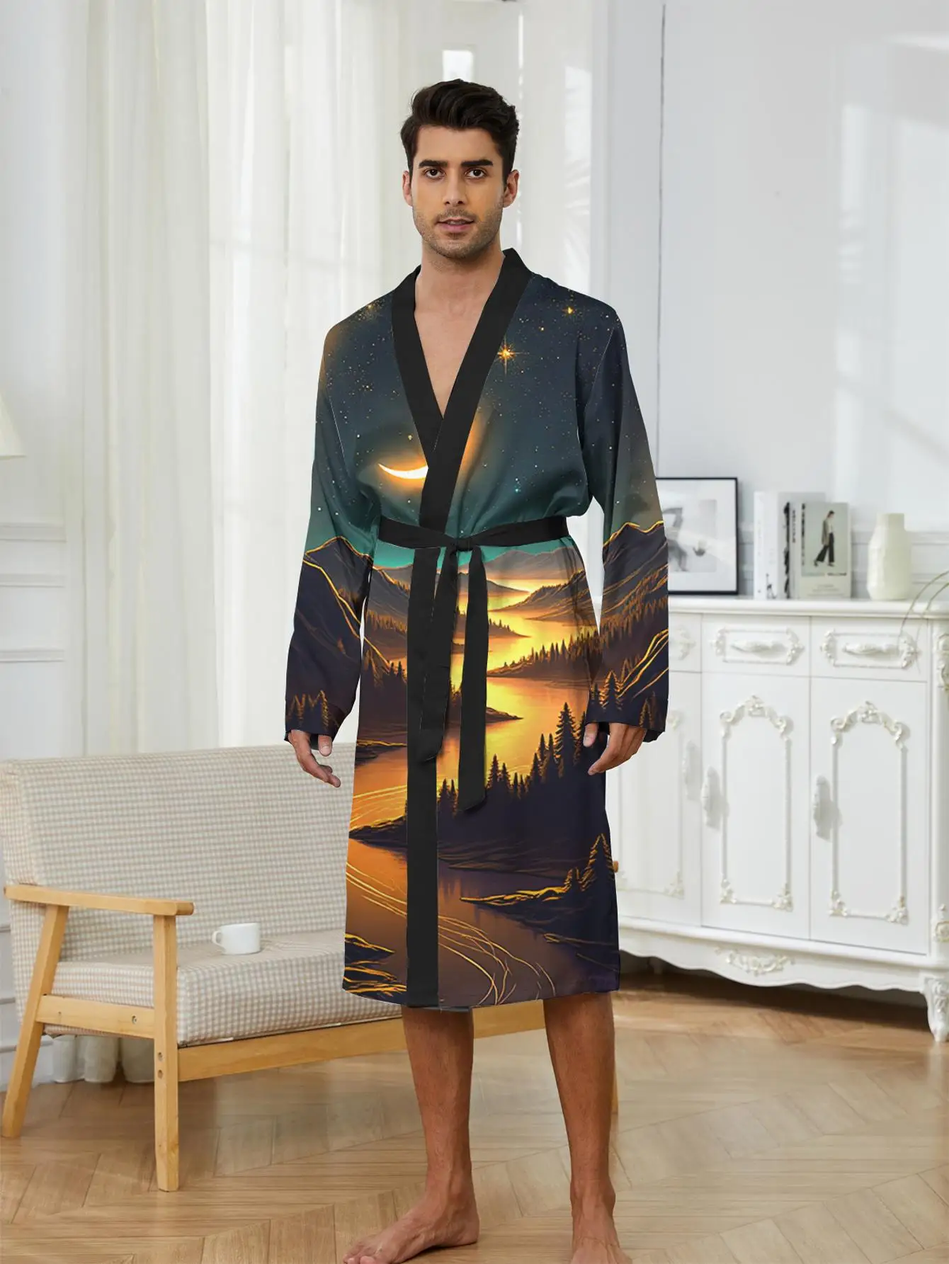1pc Men'S Robes 2026 Spring/Summer Sleepwear 3D Printed Bathrobe Man Graphic Nightie for Men Funny Pajamas Polyester Bath Robe
1pc Men'S Robes 2026 Spring/Summer Sleepwear 3D Printed Bathrobe Man Graphic Nightie for Men Funny Pajamas Polyester Bath Robe