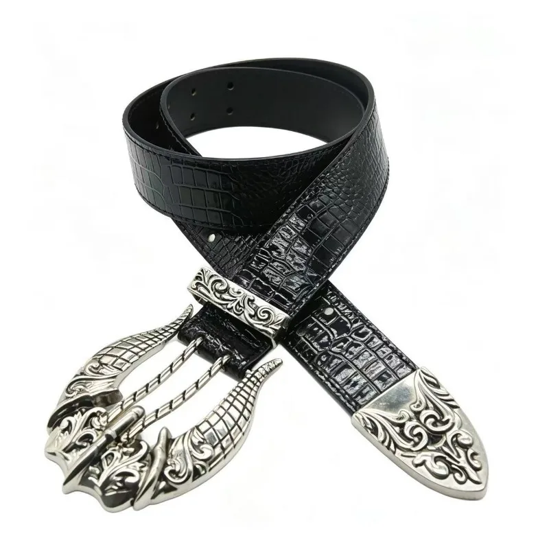 Hip-Hop Y2K Belt Retro Vintage Metal Carved Eagle Claw Buckle Double Row Buckle Belt Subculture Dark Punk Niche Belt
Hip-Hop Y2K Belt Retro Vintage Metal Carved Eagle Claw Buckle Double Row Buckle Belt Subculture Dark Punk Niche Belt