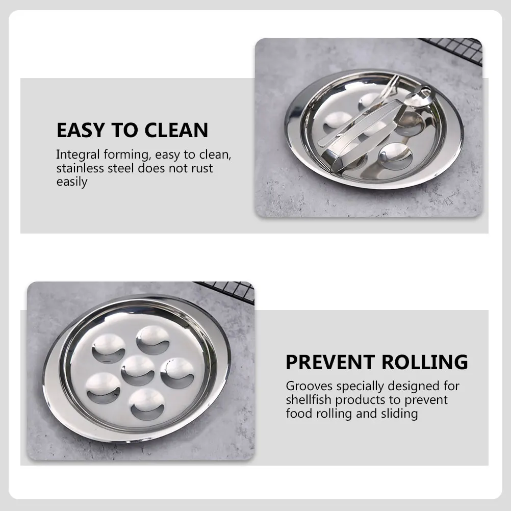Stainless Steel Snail Baking Pan Home Escargot Cooking Plate Dishwasher Safe Practical Kitchen Utensil
Stainless Steel Snail Baking Pan Home Escargot Cooking Plate Dishwasher Safe Practical Kitchen Utensil