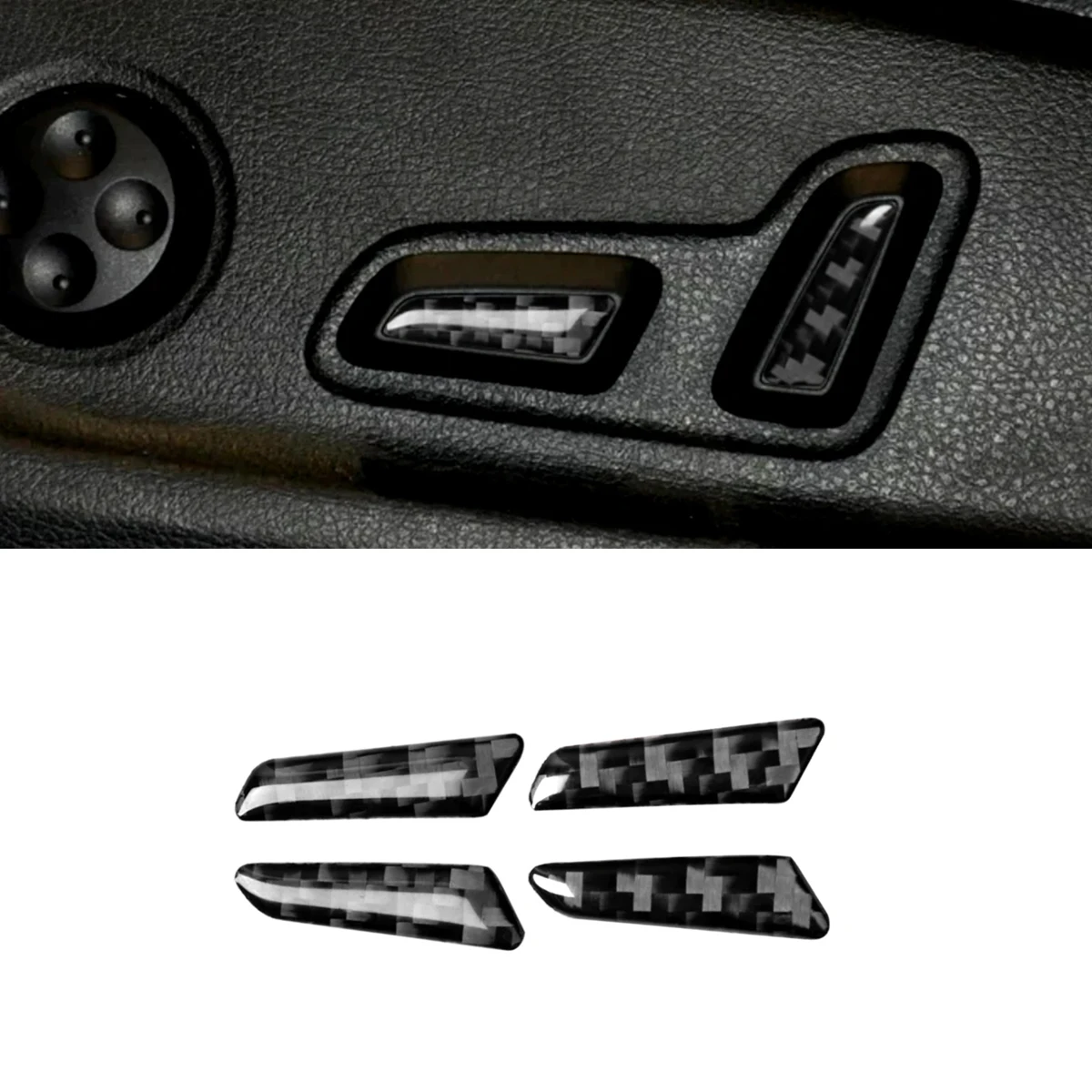 4pcs Panel Sticker Carbon Fiber Car Seat Adjustment Panel Decal For Audi A4 B9 2017 2018 2019 2020 Car Interior Accessories
4pcs Panel Sticker Carbon Fiber Car Seat Adjustment Panel Decal For Audi A4 B9 2017 2018 2019 2020 Car Interior Accessories
