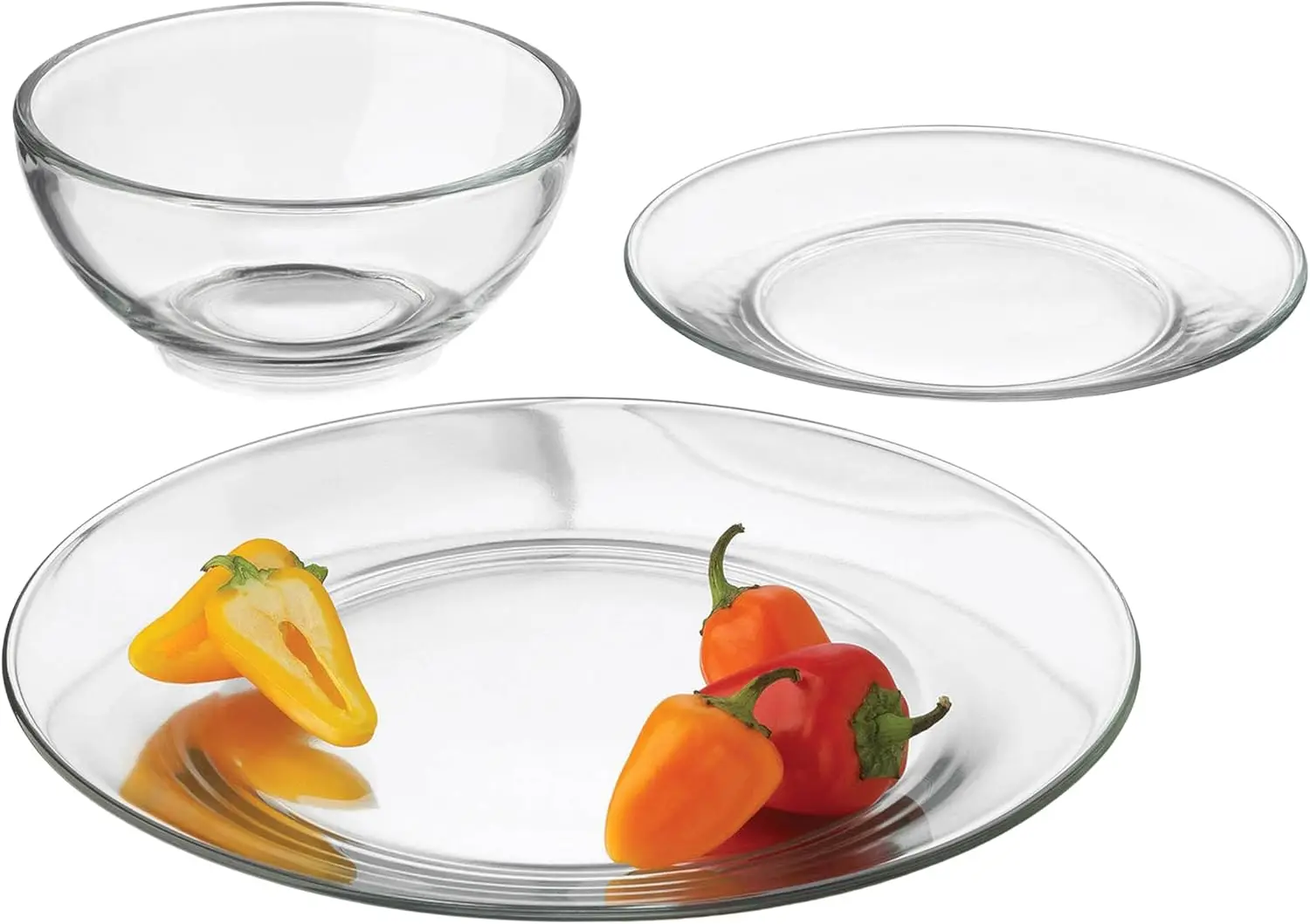 Round 12 Piece Glass Dinnerware Set, Stackable Glass Plate and Bowl Set w/Round Shape, Modern Plates and Bowls Sets for
Round 12 Piece Glass Dinnerware Set, Stackable Glass Plate and Bowl Set w/Round Shape, Modern Plates and Bowls Sets for