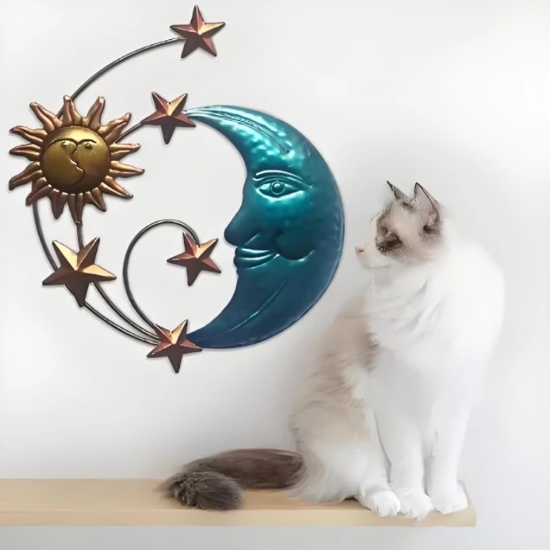 12.6in Sun Moon Wall Decor - Outdoor Metal Wall Art, Indoor Hanging, Garden Office Decorations, Star Statue Hanging Ornaments
12.6in Sun Moon Wall Decor - Outdoor Metal Wall Art, Indoor Hanging, Garden Office Decorations, Star Statue Hanging Ornaments