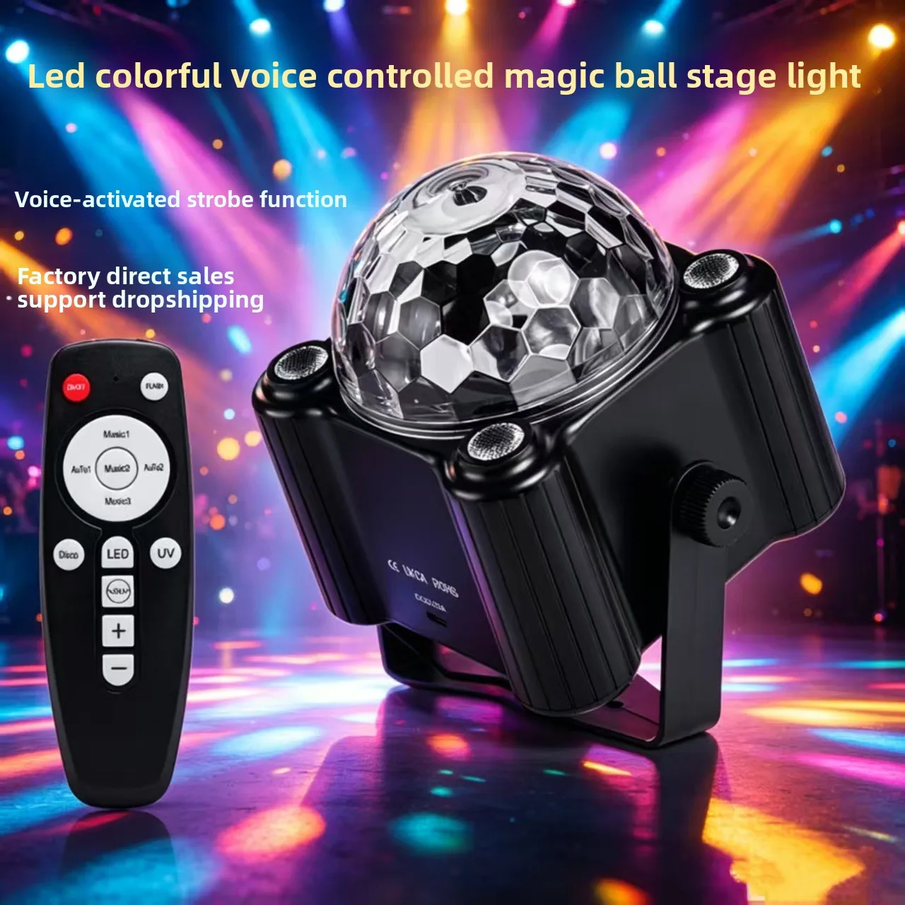 USB Magic Ball Light, 7-Color Rotating Sound Activated Stage Lamp, UV Disco Strobe Party Light for DJ Bar Home
USB Magic Ball Light, 7-Color Rotating Sound Activated Stage Lamp, UV Disco Strobe Party Light for DJ Bar Home