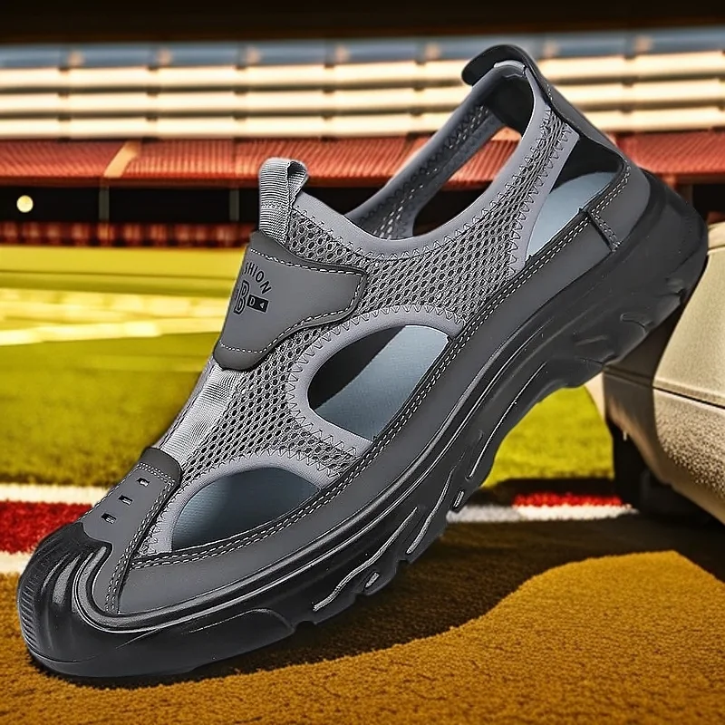 Casual beach shoes breathable men's bag head sandals hollow mesh hole shoes outdoor light sports
Casual beach shoes breathable men's bag head sandals hollow mesh hole shoes outdoor light sports