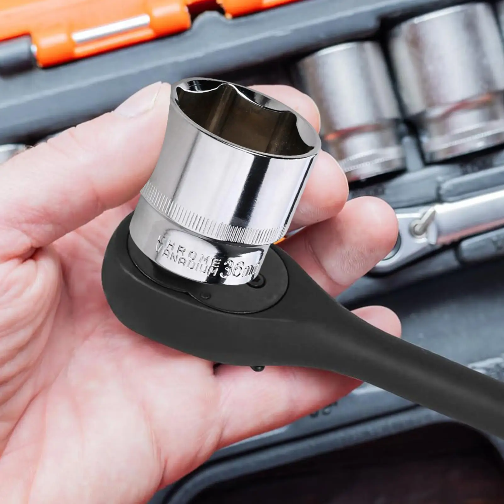 6-точечная головка 36 мм с нержавеющим приводом, съемник гаек вала стальной оси для системы ключей с храповым механизмом 1/2 дюйма
6-точечная головка 36 мм с нержавеющим приводом, съемник гаек вала стальной оси для системы ключей с храповым механизмом 1/2 дюйма