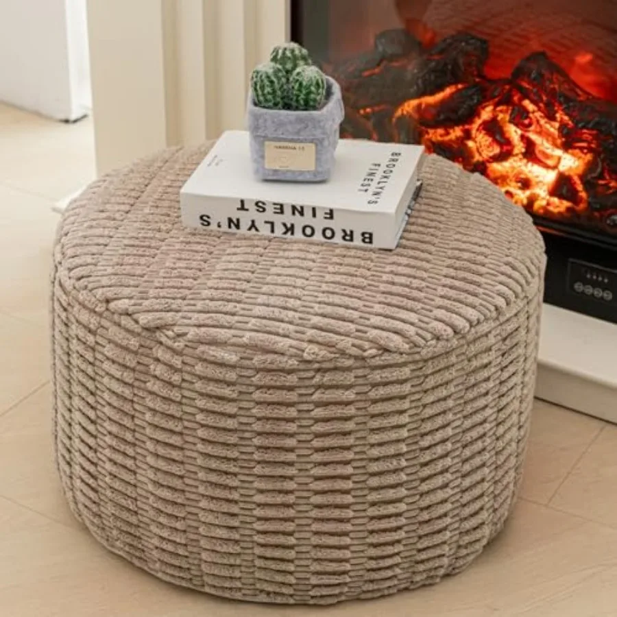 Pouf Ottoman Stuffed Round Modern Foam Filled Ottoman Feet Rest Poufs for Living Room Chair Decorative Boho Feet Stool for Wedd
Pouf Ottoman Stuffed Round Modern Foam Filled Ottoman Feet Rest Poufs for Living Room Chair Decorative Boho Feet Stool for Wedd