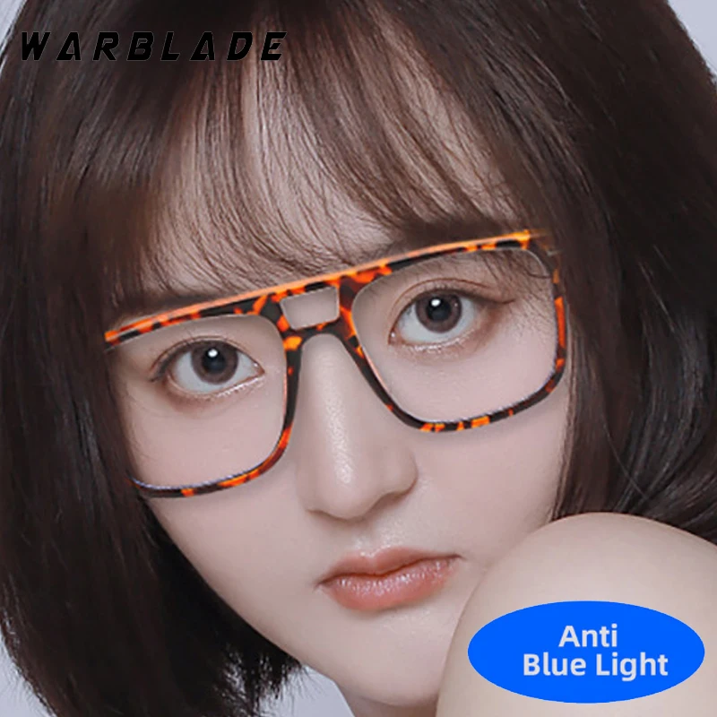 Fashion Brand Pilot Double Bridge Rivets Decoration Big Frame Anti-Blue Light Glasses For Women Men Reading Work Optical Eyewear
Fashion Brand Pilot Double Bridge Rivets Decoration Big Frame Anti-Blue Light Glasses For Women Men Reading Work Optical Eyewear