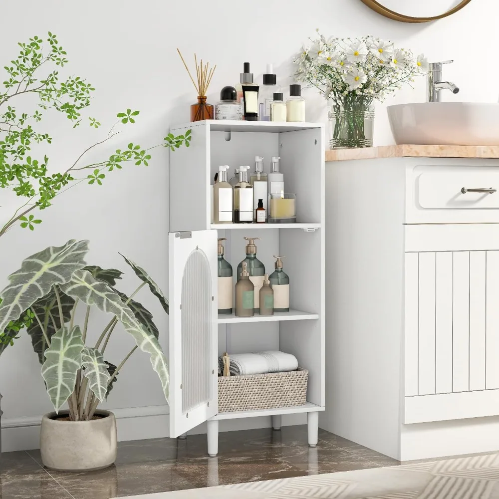 Bathroom Storage Cabinet, loor Cabinet with Removable Shel & luted Tempered Glass Door, Narrow Toilet Paper Holder Bathroom Orga
Bathroom Storage Cabinet, loor Cabinet with Removable Shel & luted Tempered Glass Door, Narrow Toilet Paper Holder Bathroom Orga