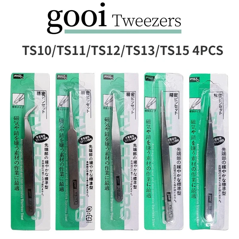 Gooi TS10-TS15 4pcs/lot Tweezers Narrow Straight Pointed Tweezers Model Craft Tool Set for Military Model Hobby DIY Tools
Gooi TS10-TS15 4pcs/lot Tweezers Narrow Straight Pointed Tweezers Model Craft Tool Set for Military Model Hobby DIY Tools