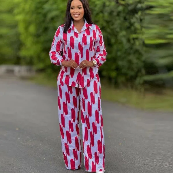 Fashion Stripe Two Piece Set Pyjamas Women Casual Button Long Sleeved Shirt Wide Leg Pants Two Piece Set Women Sleepwear Outfits
Fashion Stripe Two Piece Set Pyjamas Women Casual Button Long Sleeved Shirt Wide Leg Pants Two Piece Set Women Sleepwear Outfits
