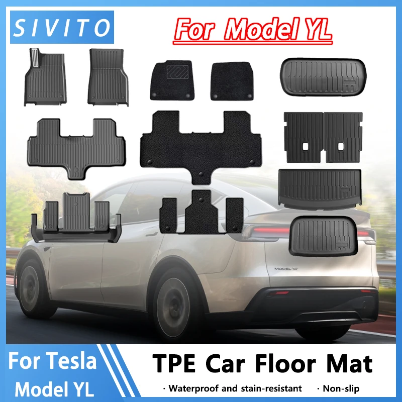 TPE Floor Mat for Tesla Model YL Launch 2026 Car Trunk Mat Set Luggage Mat TPE waterproof Anti-Slip Set LHD Floor Liner Mat
TPE Floor Mat for Tesla Model YL Launch 2026 Car Trunk Mat Set Luggage Mat TPE waterproof Anti-Slip Set LHD Floor Liner Mat