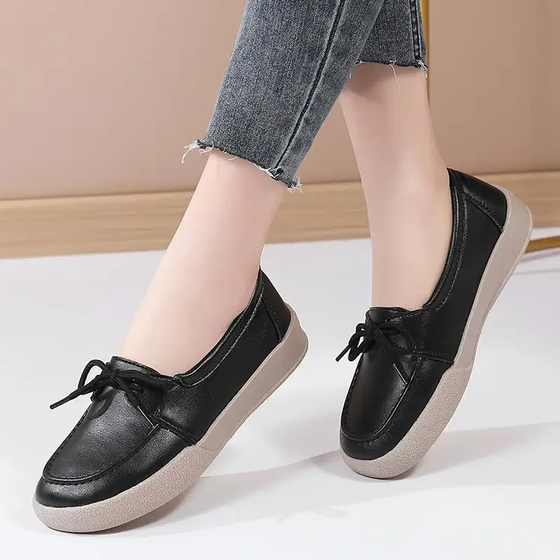 Authentic Leather Shoes Female 2024 New Autumn and Winter Pumps British Style Moccasins Platform Loafers
Authentic Leather Shoes Female 2024 New Autumn and Winter Pumps British Style Moccasins Platform Loafers