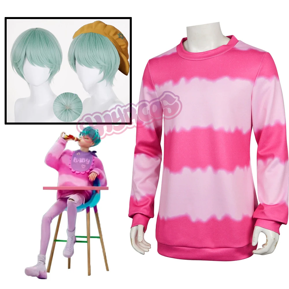 Demon Hunters Saja Boy Baby Cosplay Hoodie Headwear KPOP Group Demon Cartoon Hunter Roleplay Costume Outfits Accessories Wig 
Demon Hunters Saja Boy Baby Cosplay Hoodie Headwear KPOP Group Demon Cartoon Hunter Roleplay Costume Outfits Accessories Wig