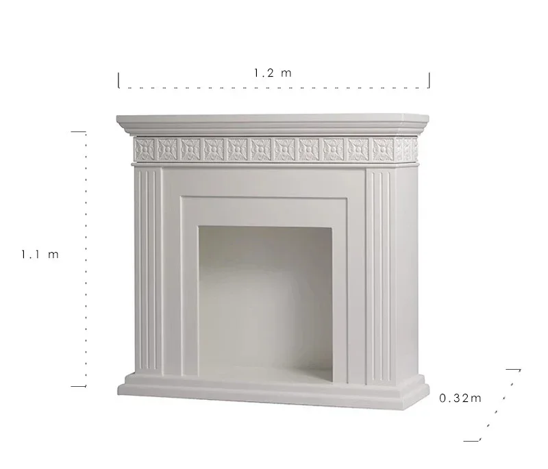Black fireplace decorative storage American household medieval side cabinet
Black fireplace decorative storage American household medieval side cabinet