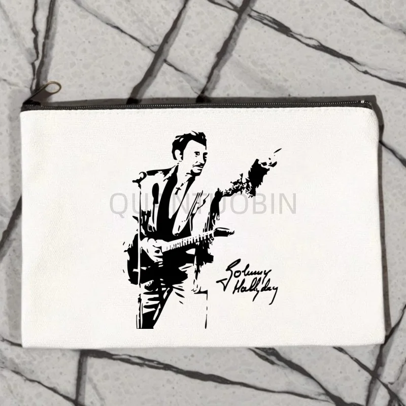 Popular Johnny Hallyday France Rock Star Women Canvas Cosmetic Bag Cute Makeup Bags Lovely Cloth Wallet Cotton Zipper Purse
Popular Johnny Hallyday France Rock Star Women Canvas Cosmetic Bag Cute Makeup Bags Lovely Cloth Wallet Cotton Zipper Purse