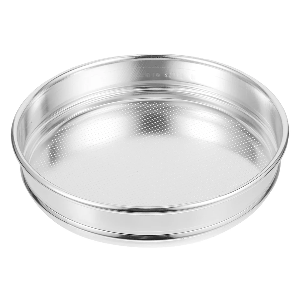 Round Sieve Metal Mesh Grain Sifter For Rice Home Sand Soil Strainer Household Tool Perforated Plate High Purity Manual
Round Sieve Metal Mesh Grain Sifter For Rice Home Sand Soil Strainer Household Tool Perforated Plate High Purity Manual