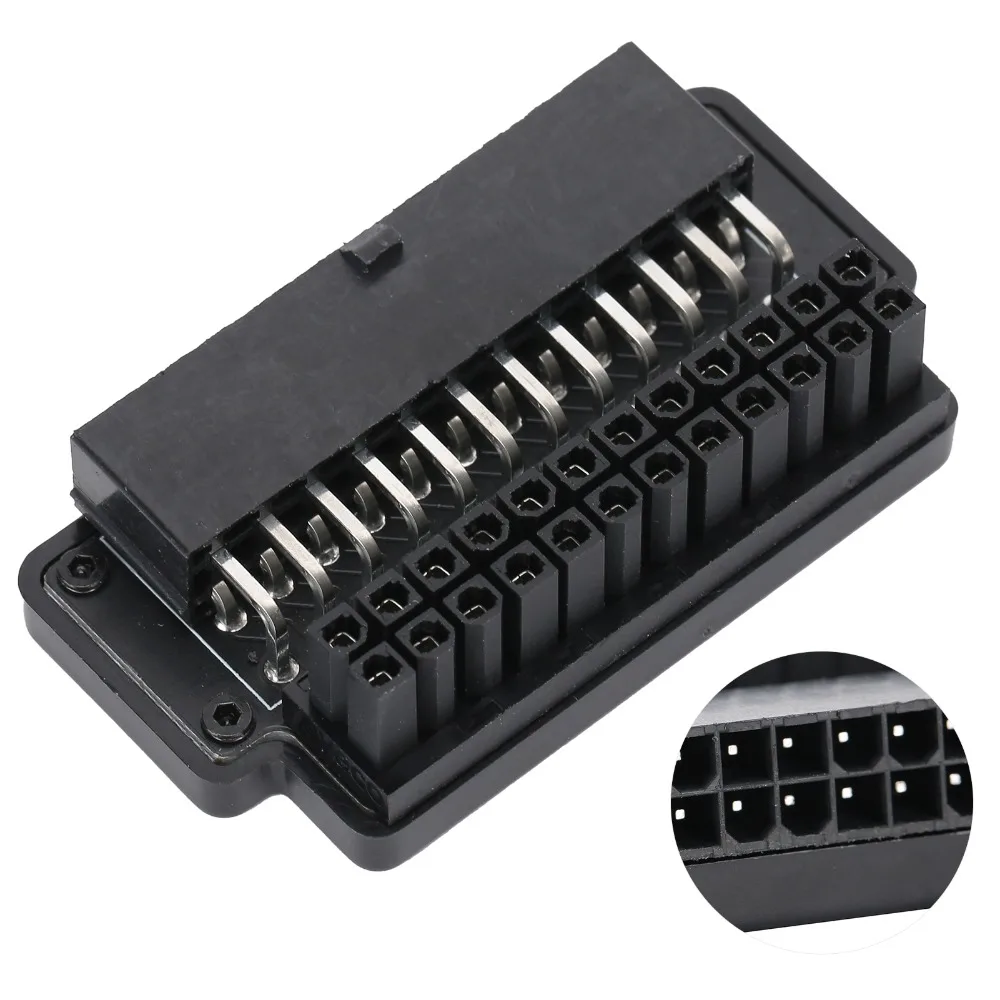 Durable 90 Degree ATX 24Pin Adapter Female To Male Low Profile Power Adapter Gender Changer Connector PC Assembly
Durable 90 Degree ATX 24Pin Adapter Female To Male Low Profile Power Adapter Gender Changer Connector PC Assembly