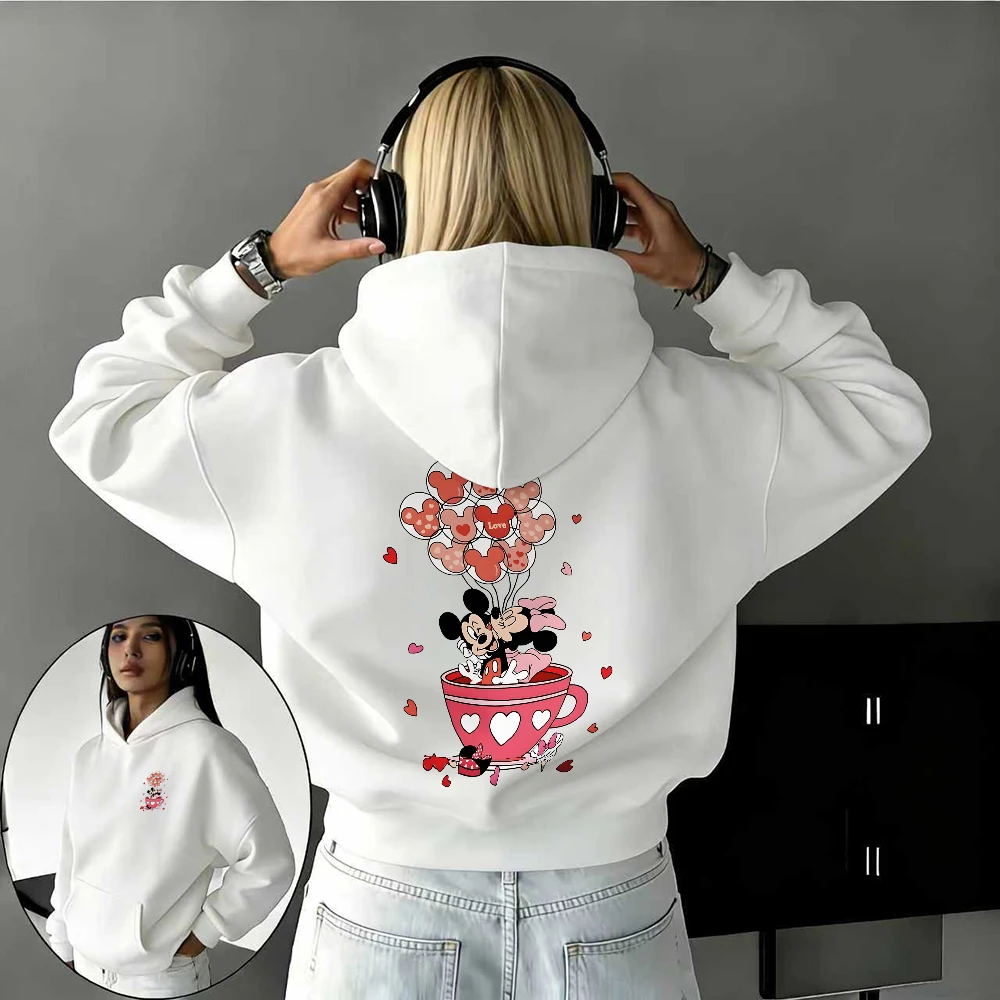 Осень/зима Disney с чашкой в виде сердца Микки и Минни, толстовка из 100% чистого хлопка с принтом для мужчин и женщин, повседневный и теплый топ
Осень/зима Disney с чашкой в виде сердца Микки и Минни, толстовка из 100% чистого хлопка с принтом для мужчин и женщин, повседневный и теплый топ