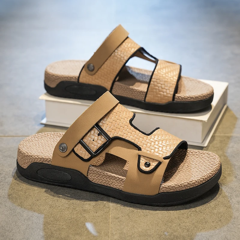 Men's Sandals 2026 New Summer Outdoor Wear Anti-slip Soft Bottom Slip-On Sports Beach Shoes for Driving And Outdoor Activities
Men's Sandals 2026 New Summer Outdoor Wear Anti-slip Soft Bottom Slip-On Sports Beach Shoes for Driving And Outdoor Activities