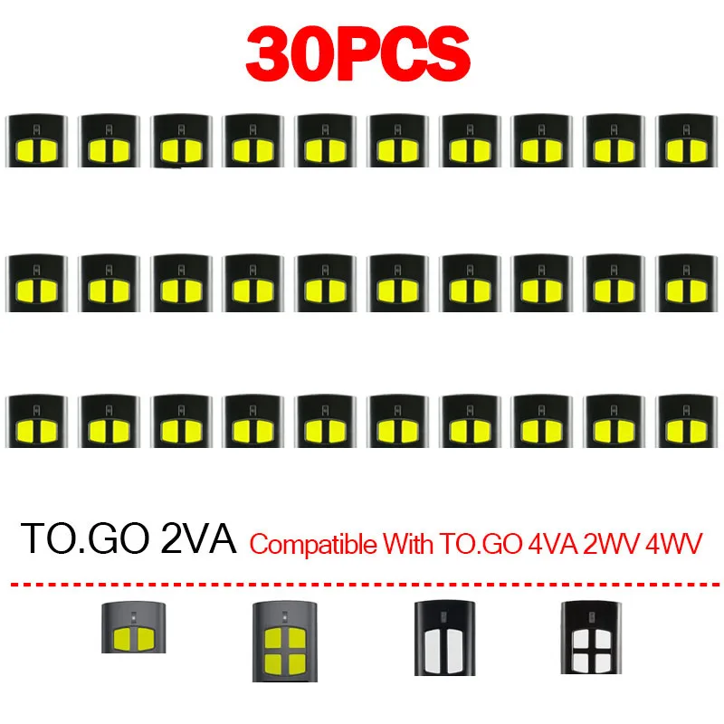 30PCS BENINCA Remote Control TO GO 2VA 4VA 2WV 4WV VA WV 2 4 VA WV Garage Command Gate Remote Control 433.92MHz Rolling Code
30PCS BENINCA Remote Control TO GO 2VA 4VA 2WV 4WV VA WV 2 4 VA WV Garage Command Gate Remote Control 433.92MHz Rolling Code