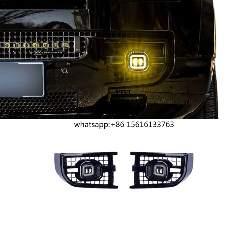 Super Bright Square Lens Front Bumper Fog Light Spotlight Mod Kit for Land Rover Defender Upgrade Parts
Super Bright Square Lens Front Bumper Fog Light Spotlight Mod Kit for Land Rover Defender Upgrade Parts