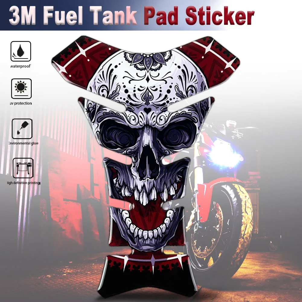 3M Motorcycle Skull Fuel Tank Sticker Devil Death Soldier Protector Decal Accessories For Yamaha Honda Kawasaki Suzuki Ducati 
3M Motorcycle Skull Fuel Tank Sticker Devil Death Soldier Protector Decal Accessories For Yamaha Honda Kawasaki Suzuki Ducati